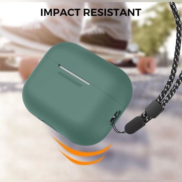 Silicone Protective Case for AirPods Pro 2 with hand strap , AHASTYLE - Picture 5 of 13